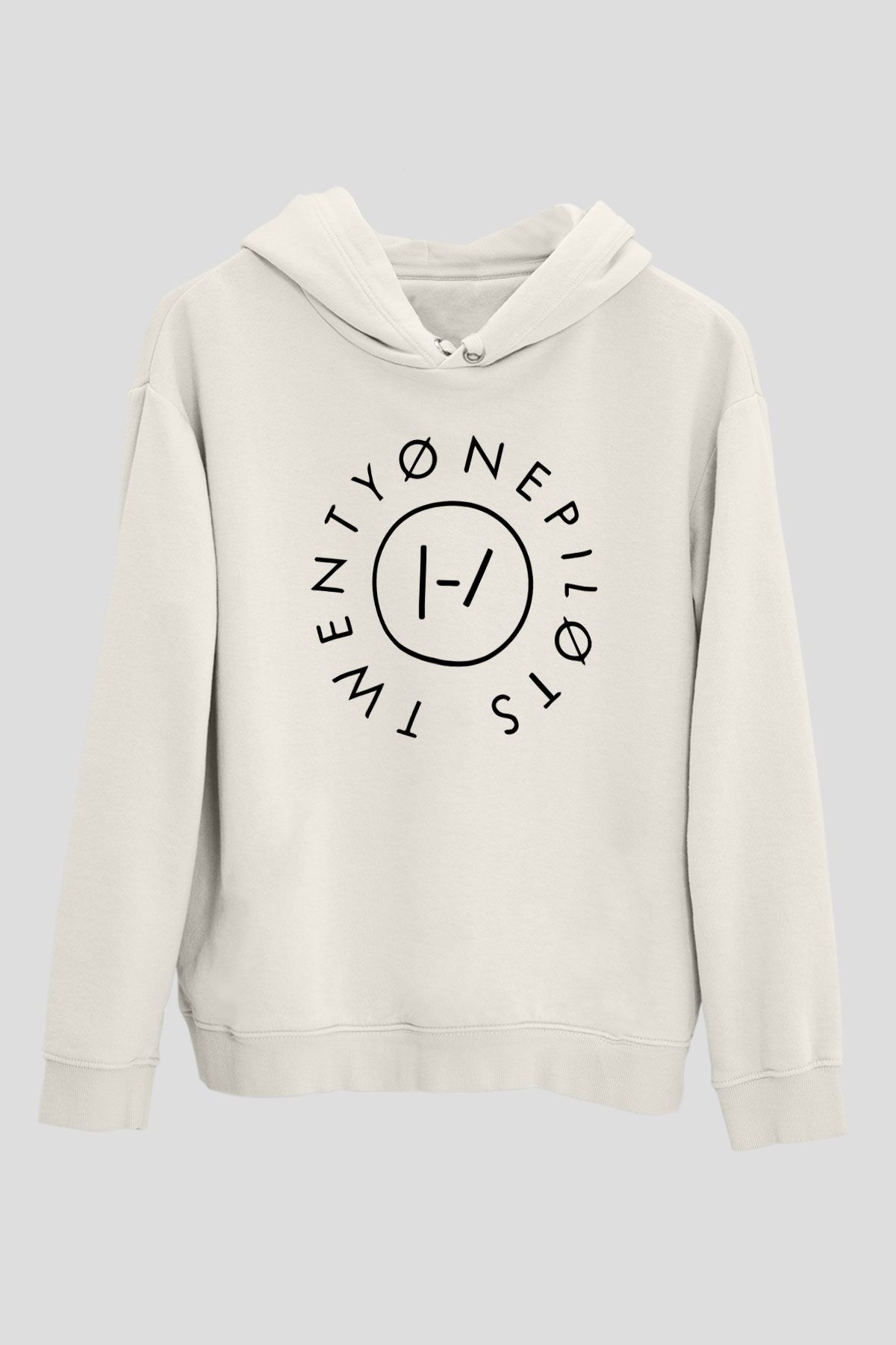 Twenty One Pilots Beyaz Unisex Hoodie