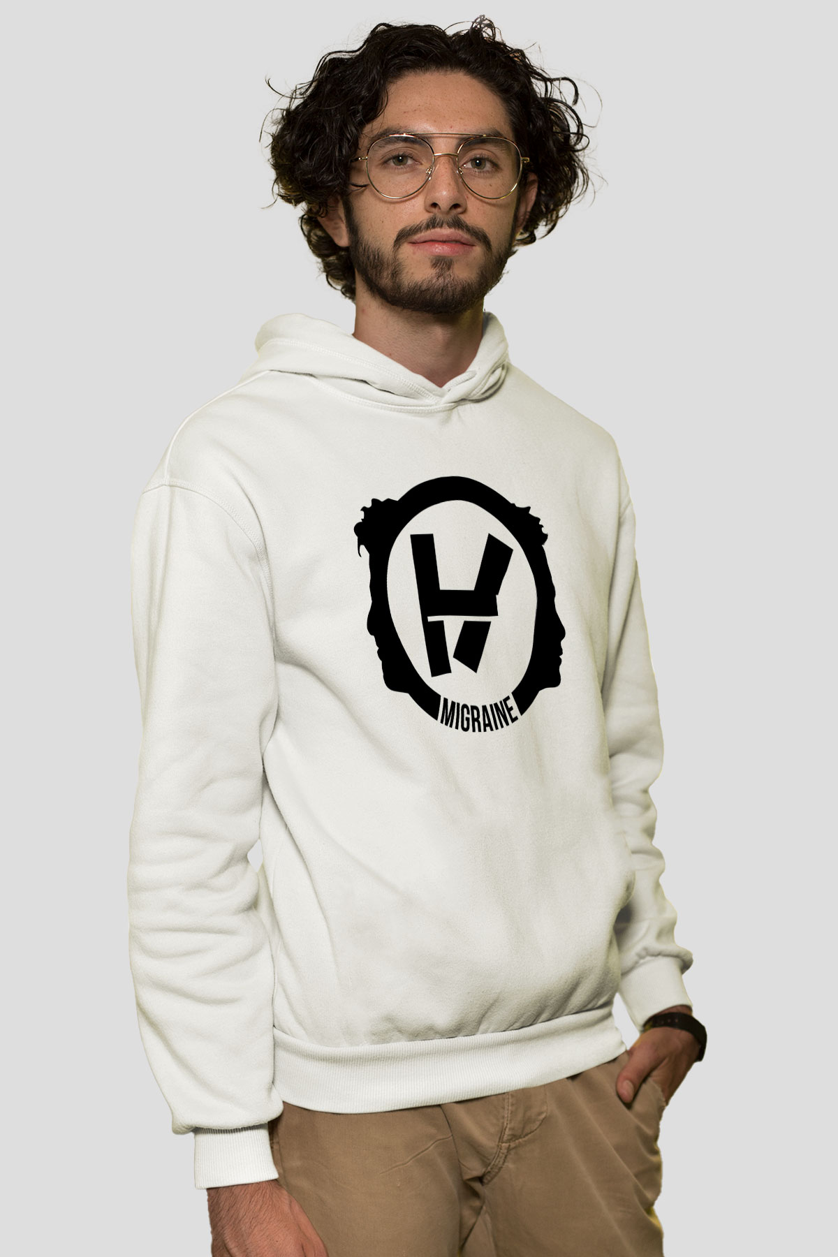 Twenty One Pilots Beyaz Unisex Hoodie