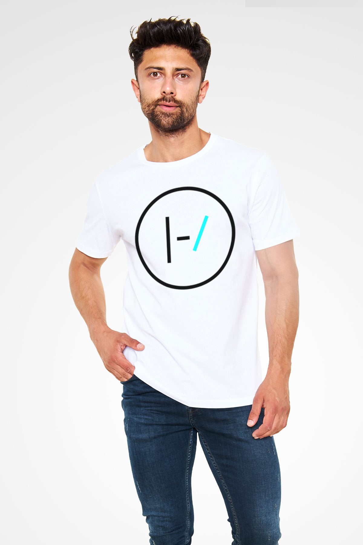 Twenty One Pilots Beyaz Unisex Tişört T-Shirt - TişörtFabrikası