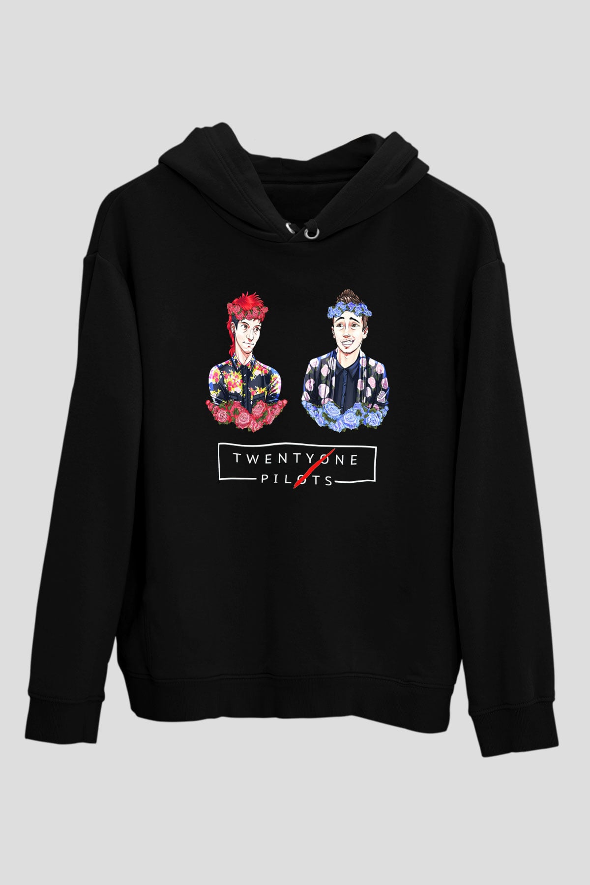 Twenty One Pilots Siyah Unisex Kapşonlu Sweatshirt