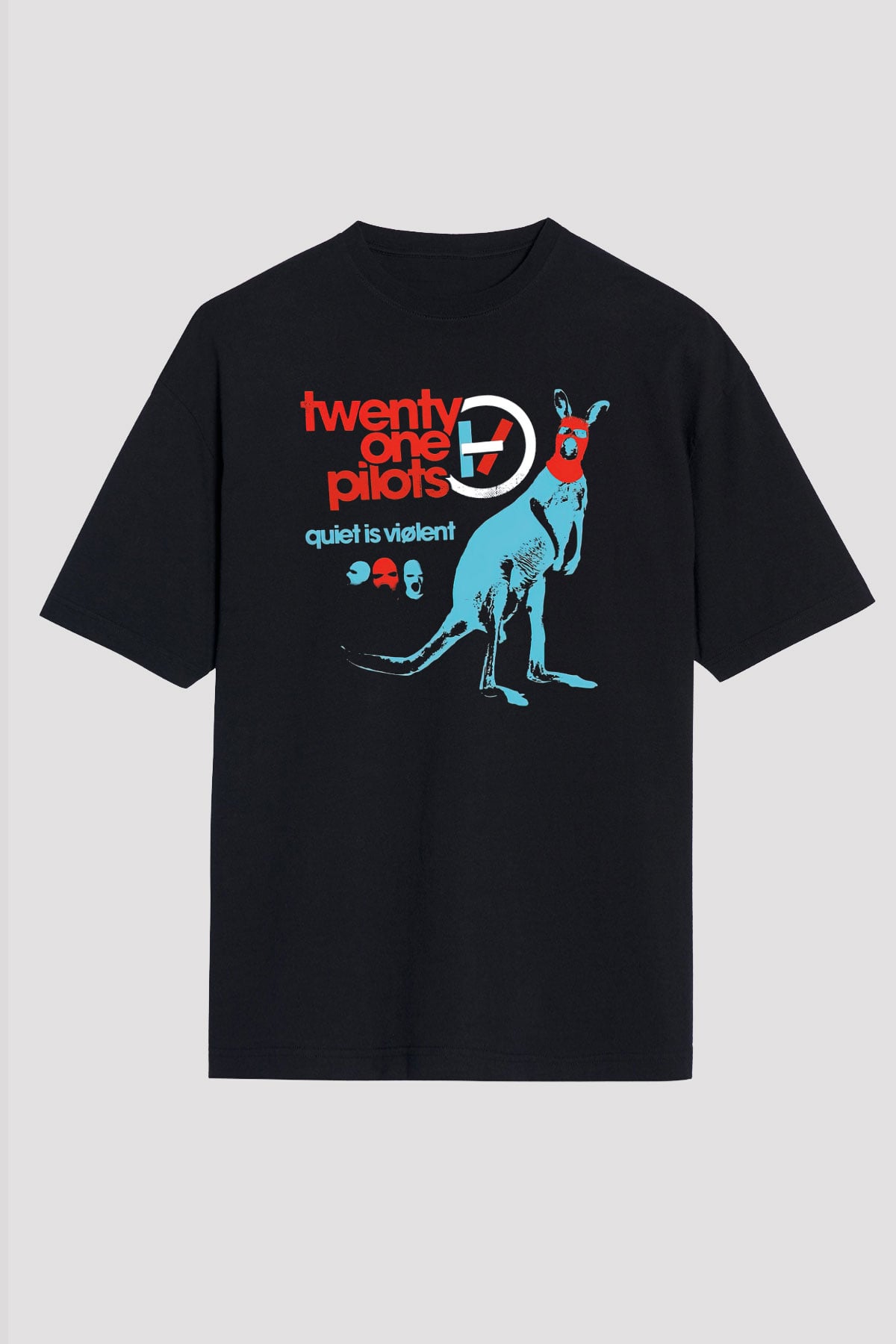 Twenty One Pilots Siyah Unisex Oversize Tişört T-Shirt