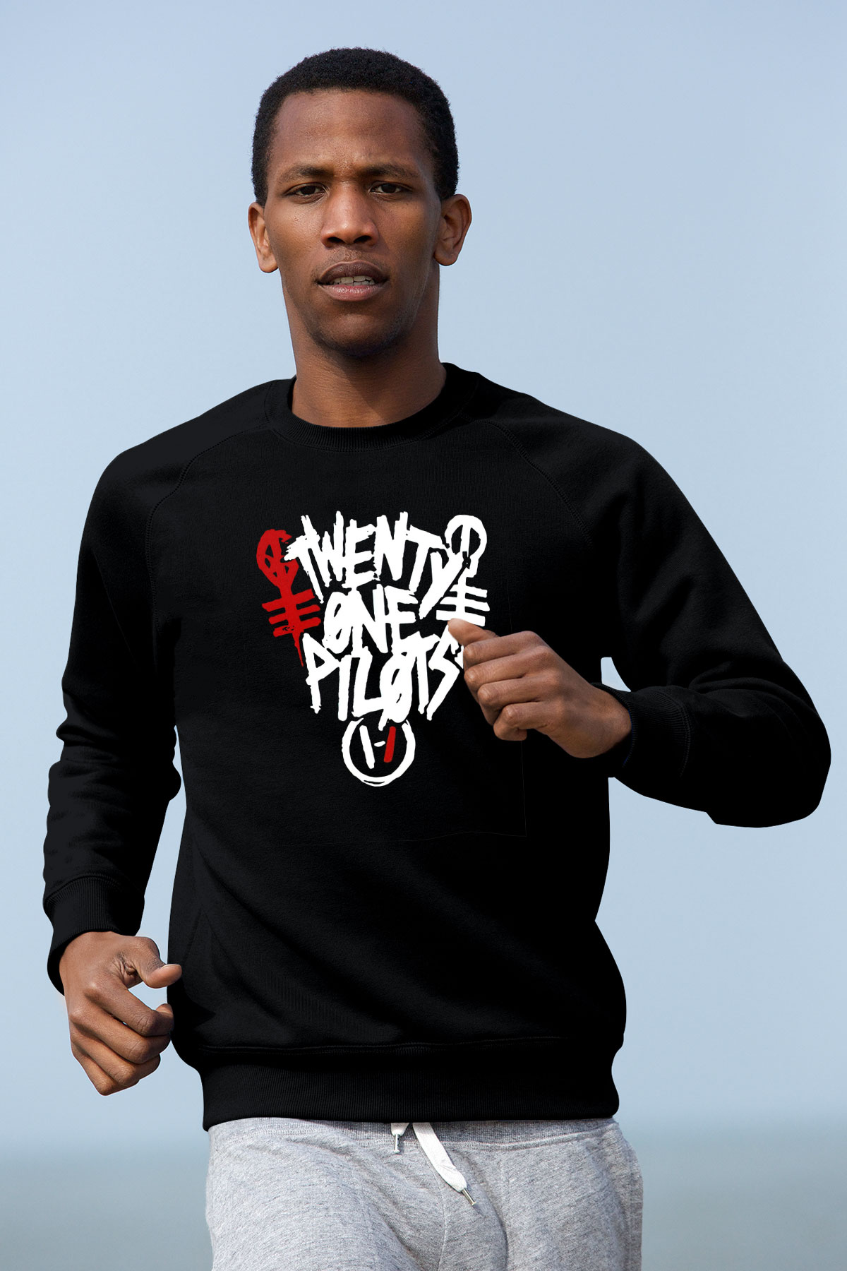 Twenty One Pilots Siyah Unisex Sweatshirt