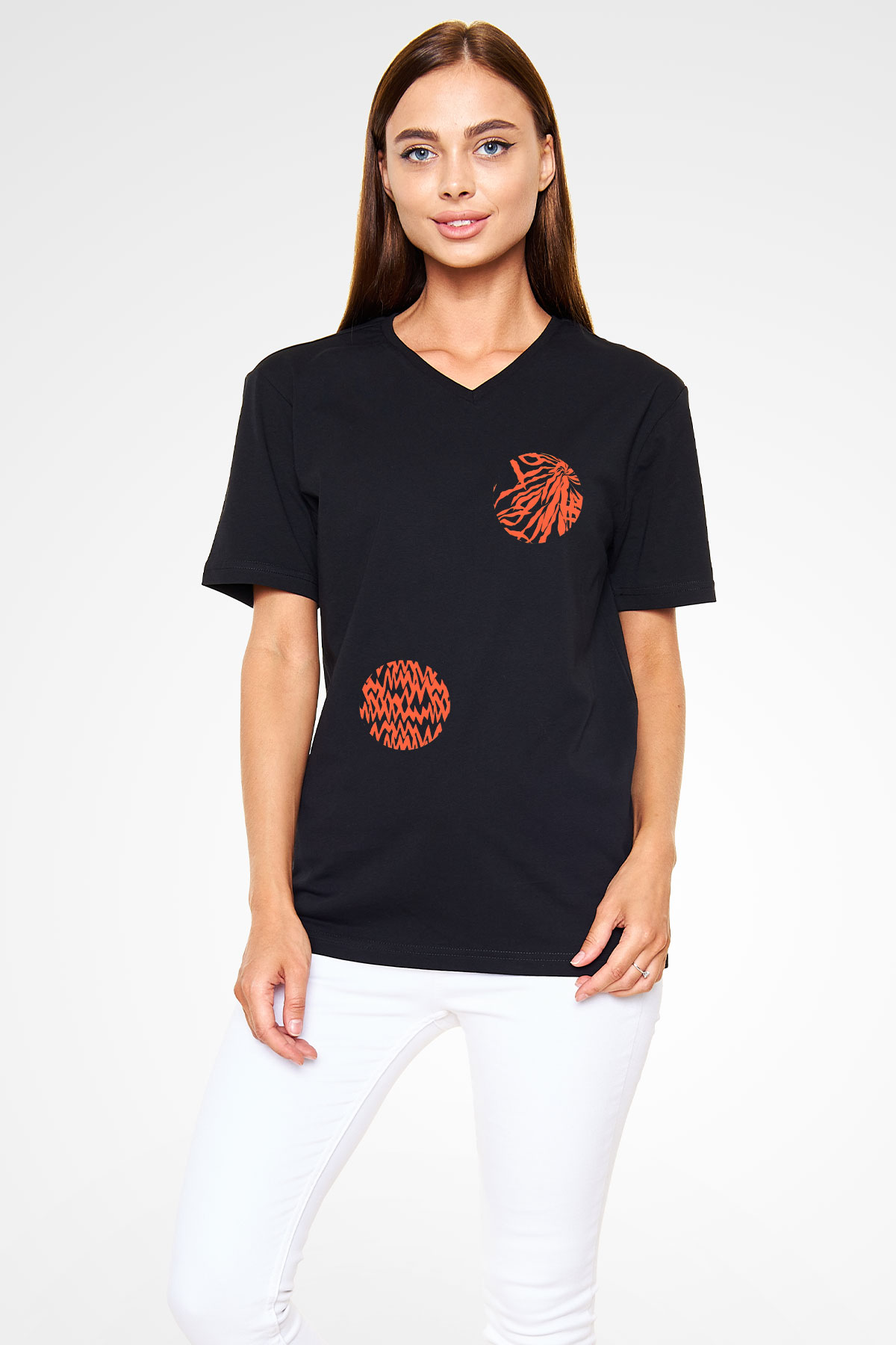 Twenty One Pilots Siyah Unisex V Yaka Tişört T-Shirt