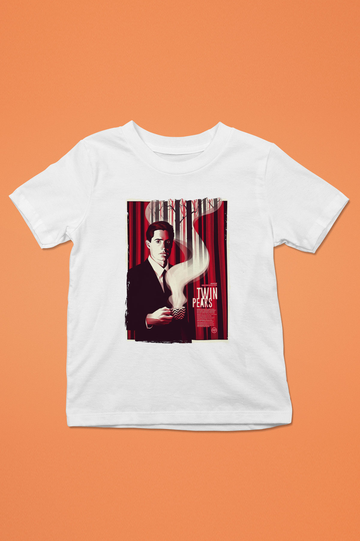 Twin Peaks Beyaz Unisex Çocuk Tişört