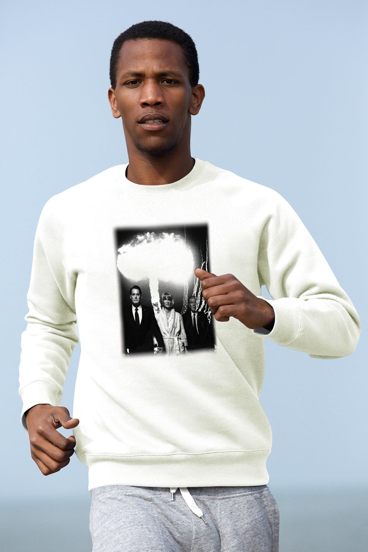 Twin Peaks Beyaz Unisex Sweatshirt