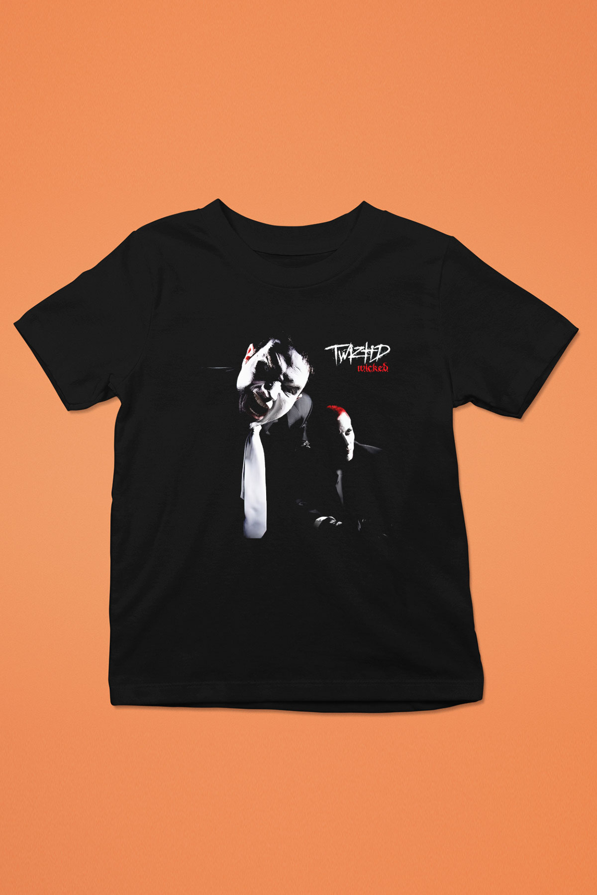 Twiztid Baskılı Siyah Unisex Çocuk Tişört