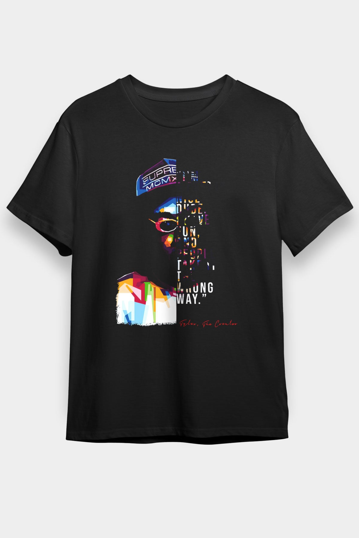 Tyler, The Creator Siyah Unisex Tişört T-Shirt - TişörtFabrikası