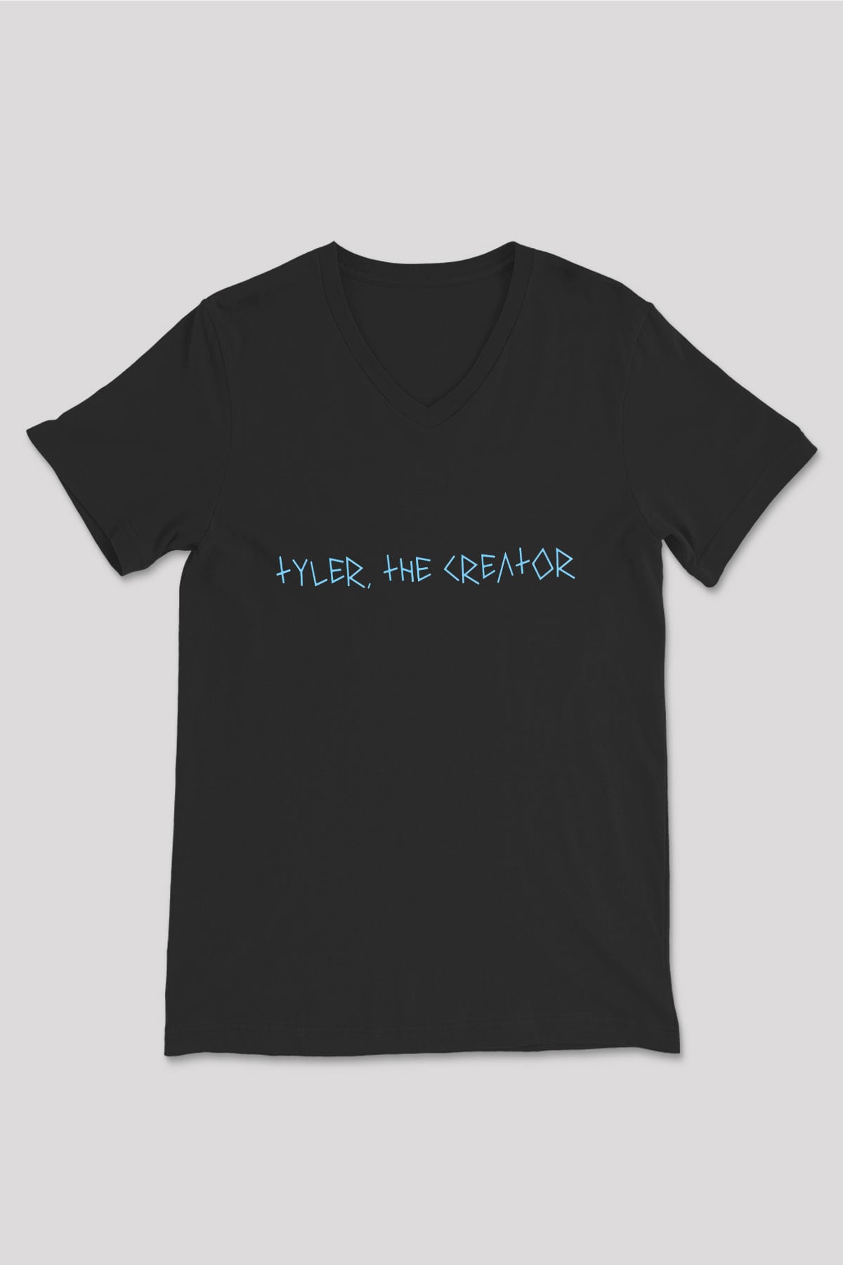 Tyler, The Creator Siyah Unisex V Yaka Tişört T-Shirt