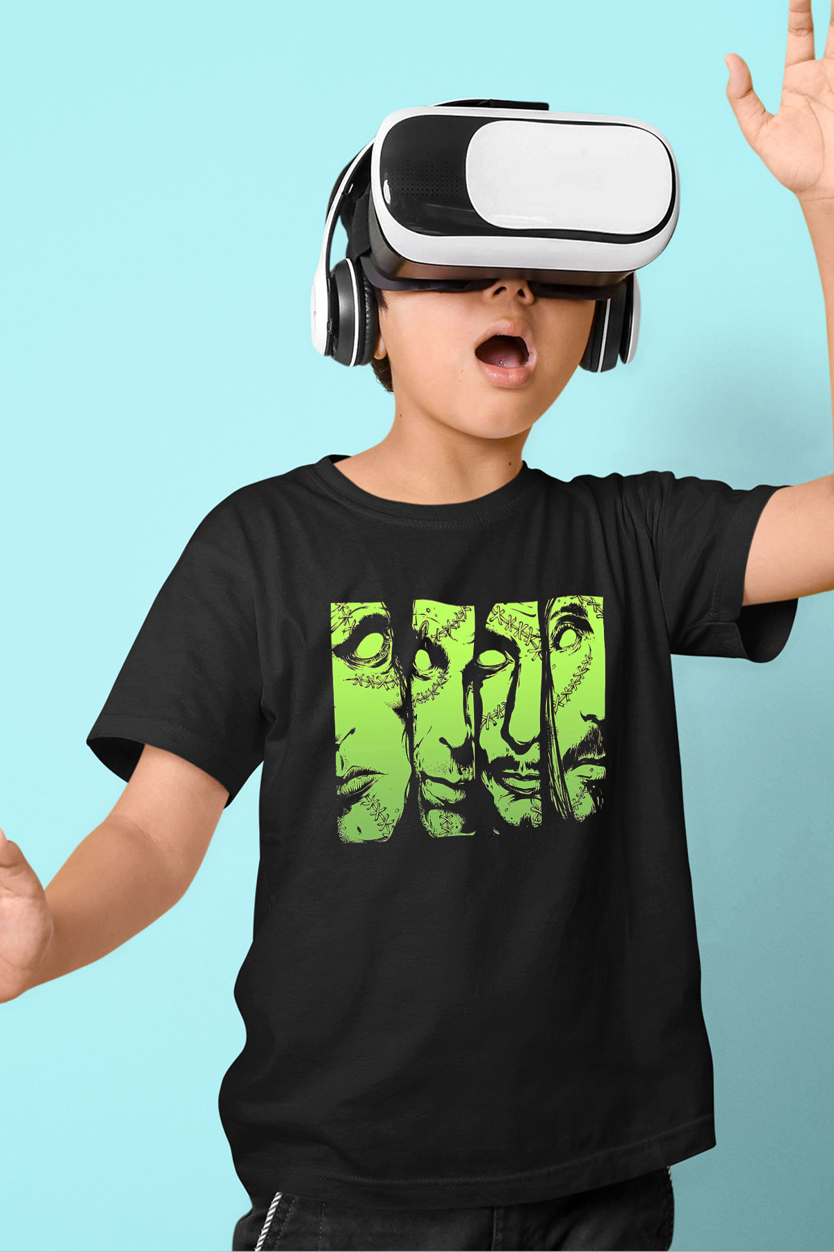 Type O Negative Baskılı Siyah Unisex Çocuk Tişört