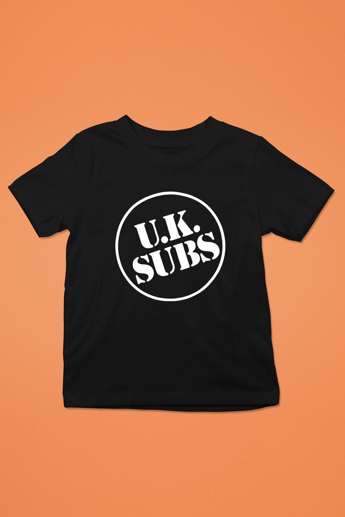 U.K. Subs Baskılı Siyah Unisex Çocuk Tişört