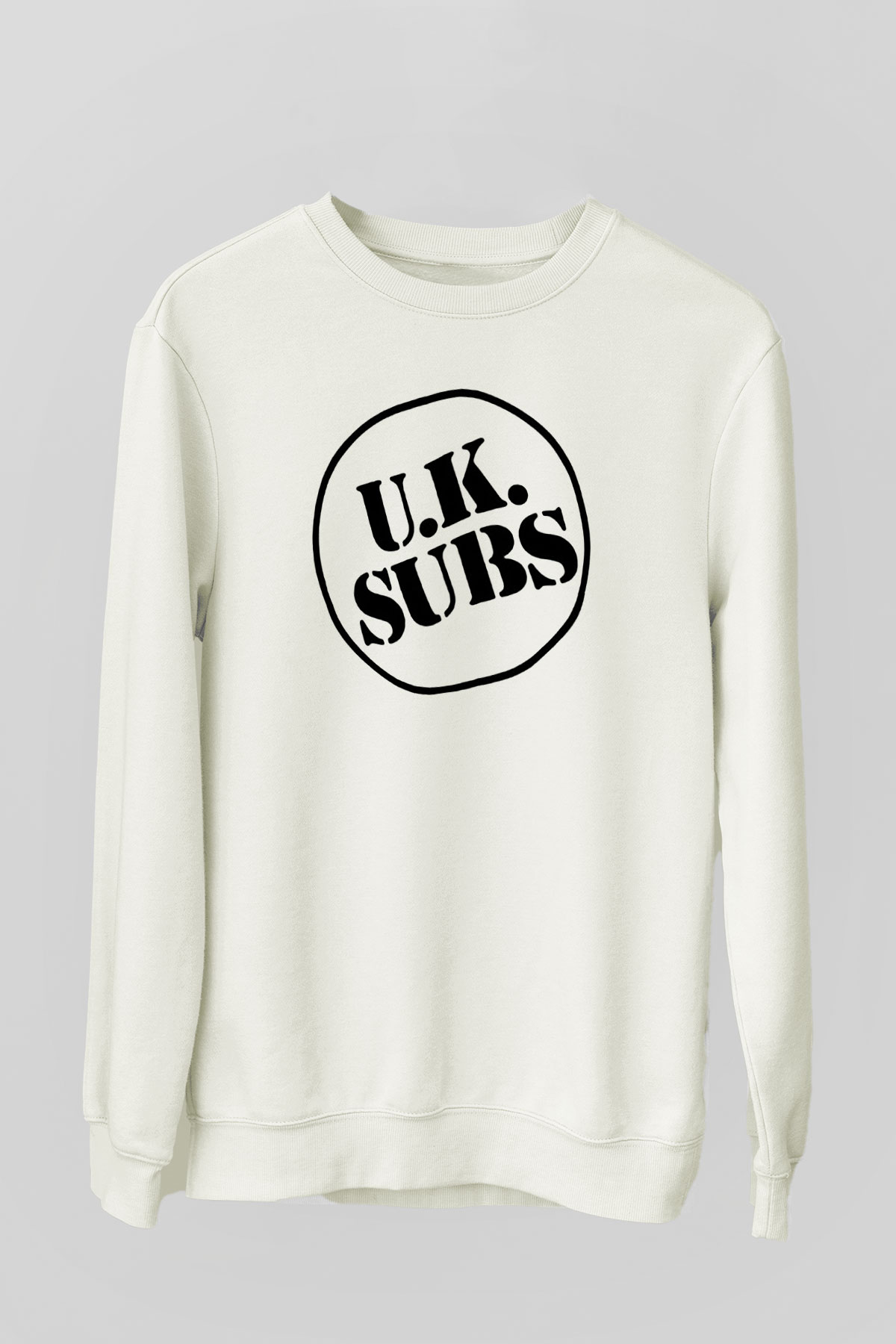 U.K. Subs Beyaz Unisex Sweatshirt