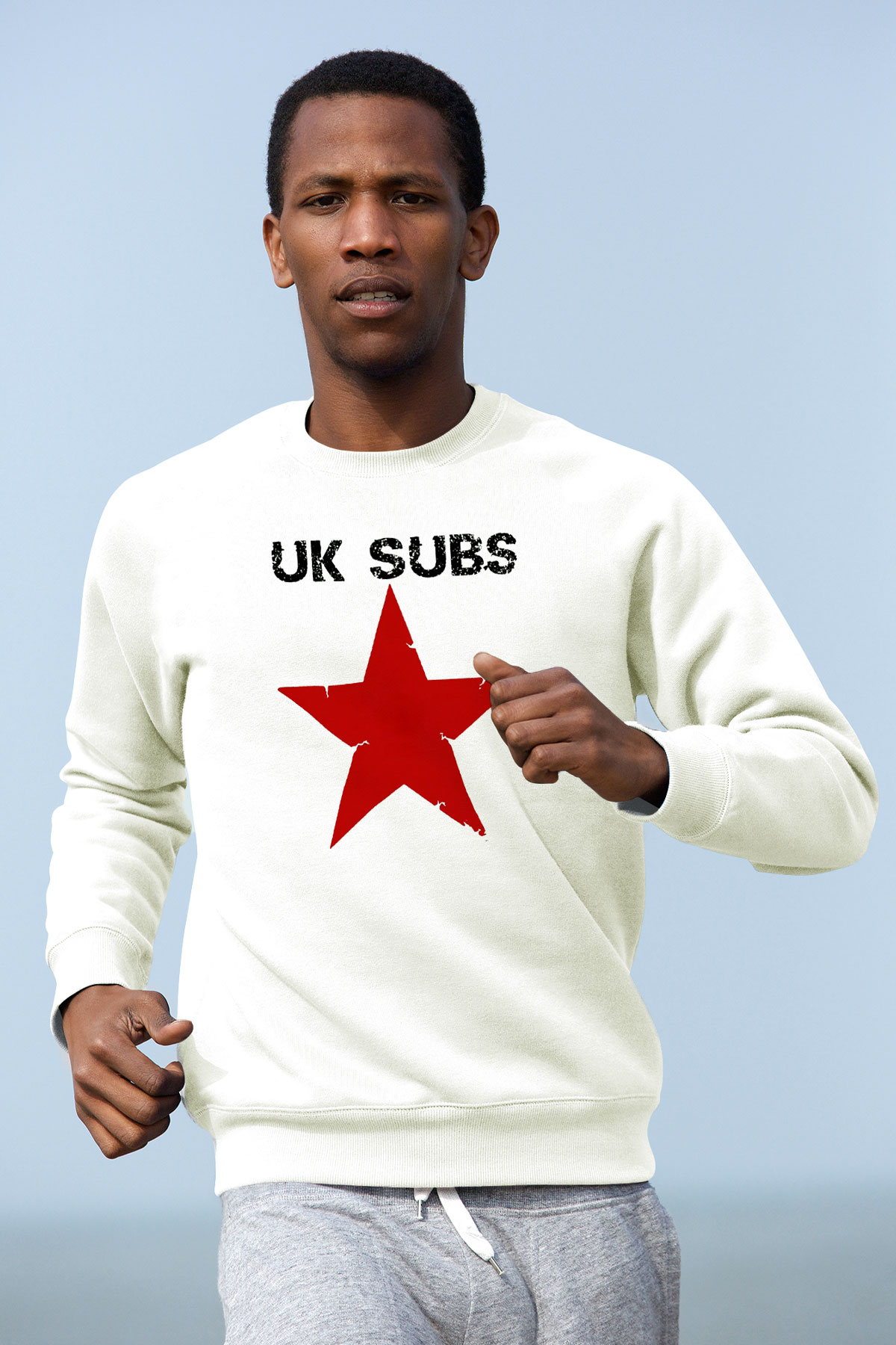 U.K. Subs Beyaz Unisex Sweatshirt