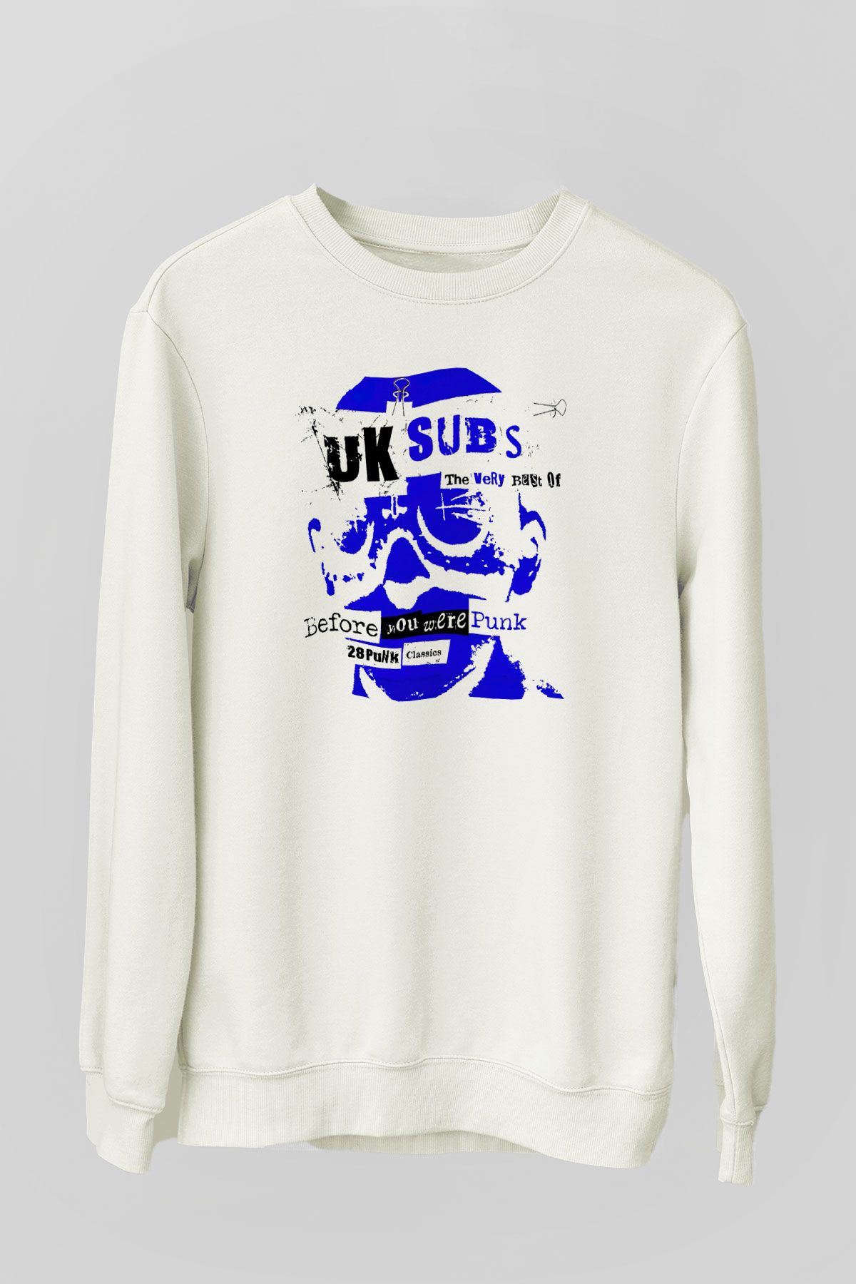 U.K. Subs Beyaz Unisex Sweatshirt