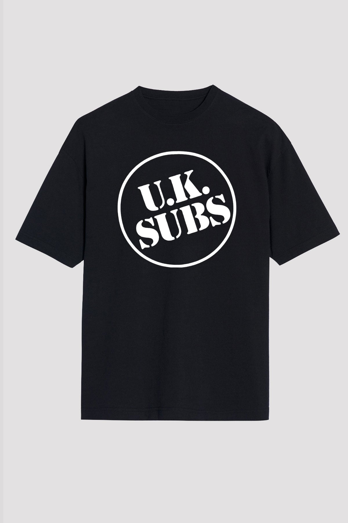 U.K. Subs Siyah Unisex Oversize Tişört T-Shirt