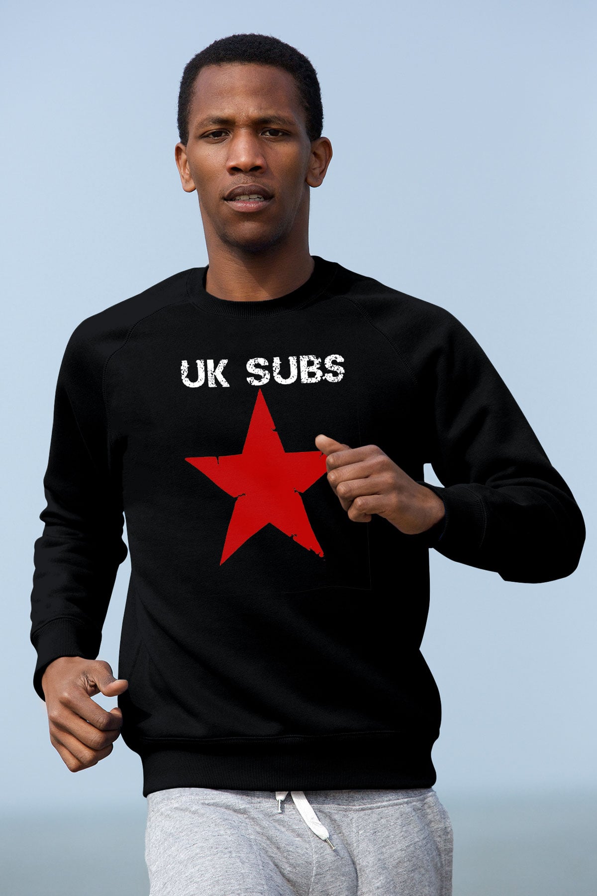 U.K. Subs Siyah Unisex Sweatshirt