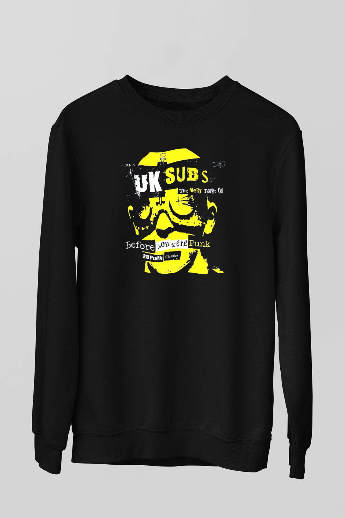 U.K. Subs Siyah Unisex Sweatshirt