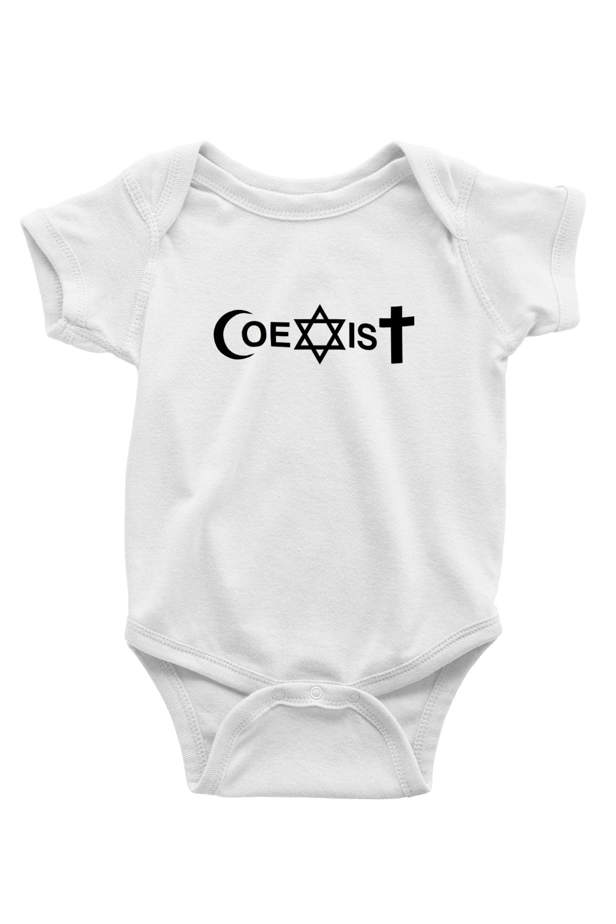 U2 Baskılı Beyaz Unisex Bebek Body - Zıbın