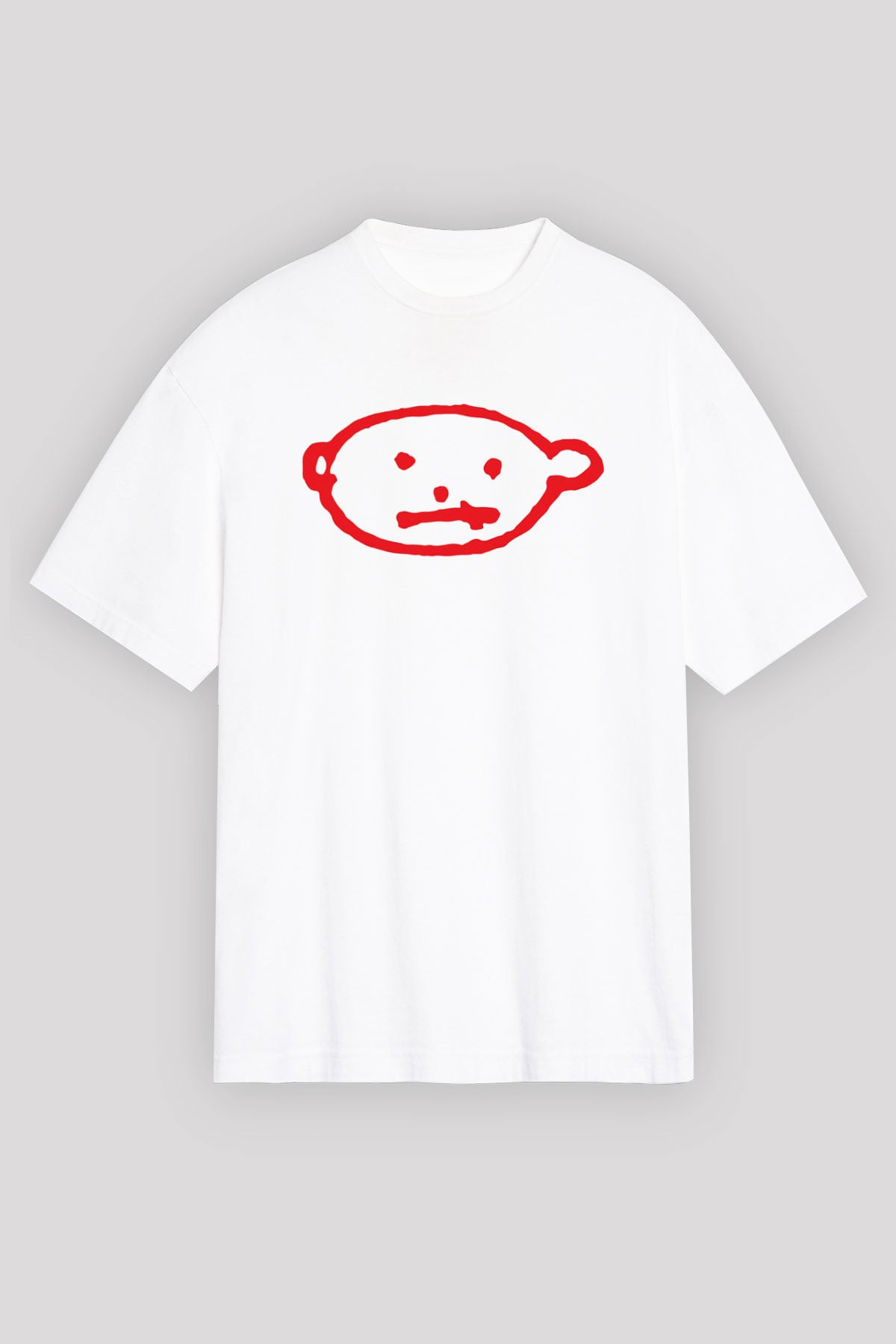 U2 Beyaz Unisex Oversize Tişört T-Shirt