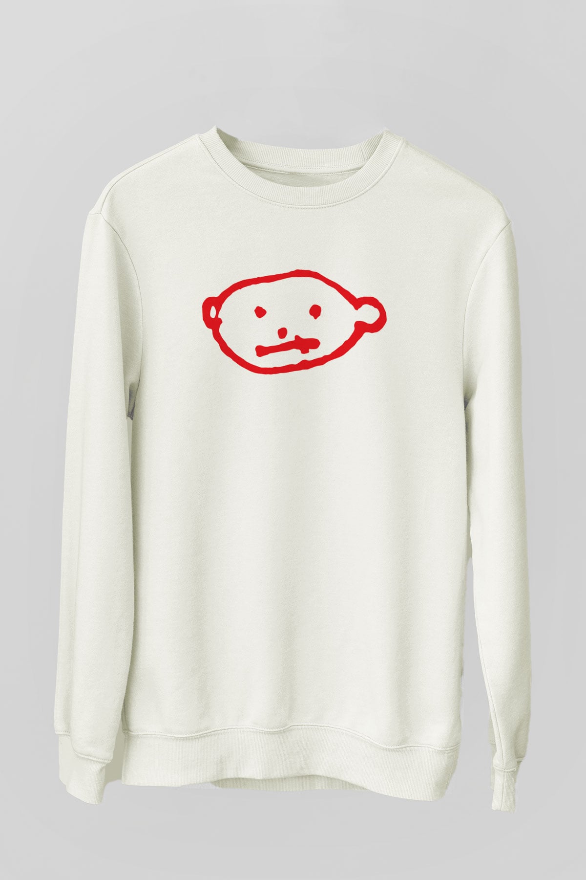 U2 Beyaz Unisex Sweatshirt
