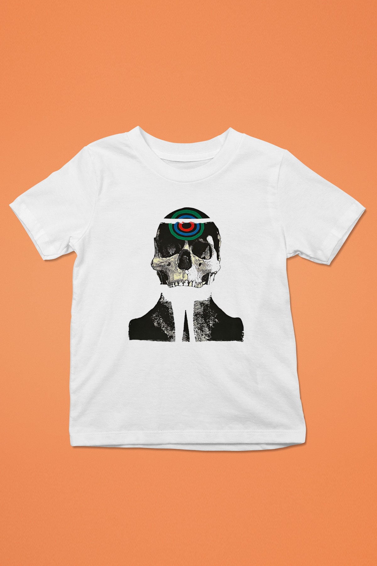 Uncle Acid Baskılı Beyaz Unisex Beyaz Çocuk Tişört - Tshirt