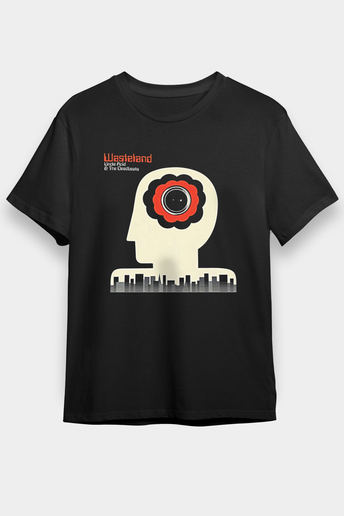 Uncle Acid Baskılı Unisex Siyah Tişört - Tshirt