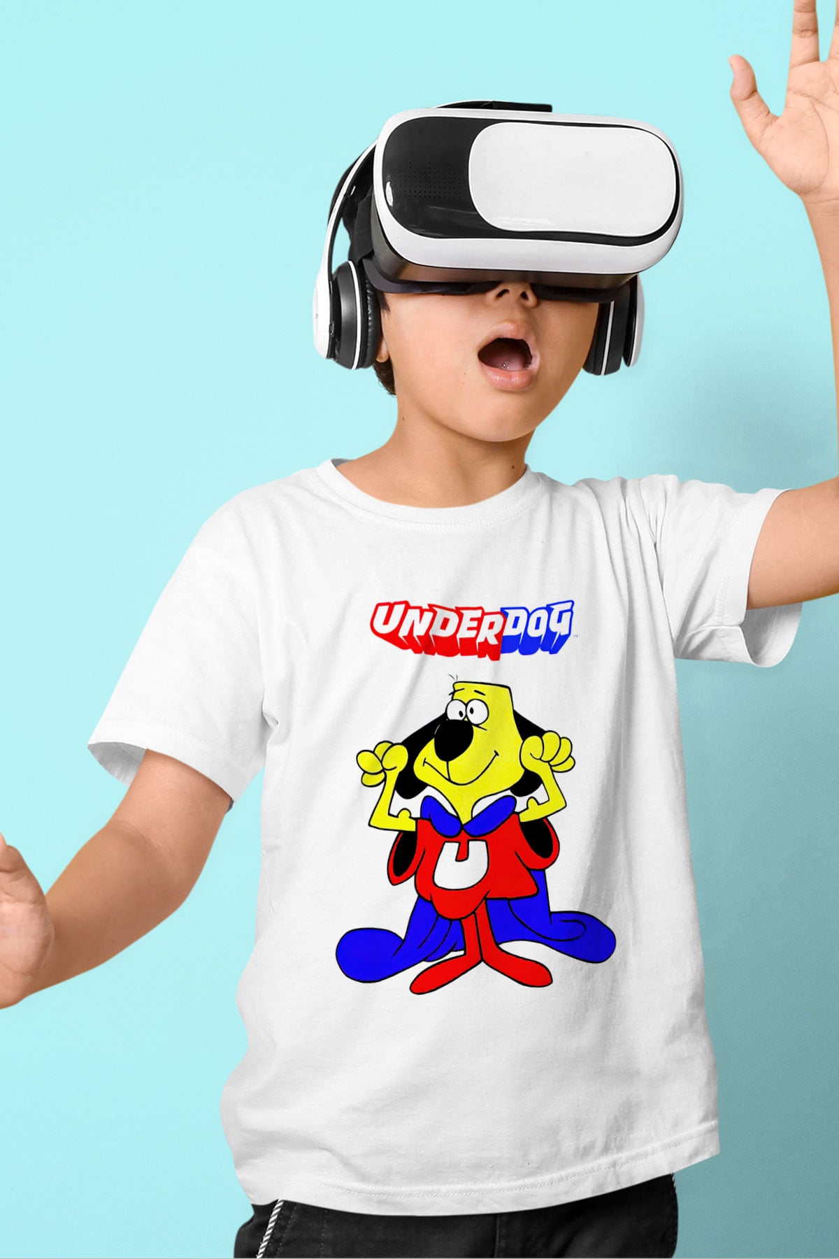 Underdog Beyaz Unisex  Çocuk Tişört