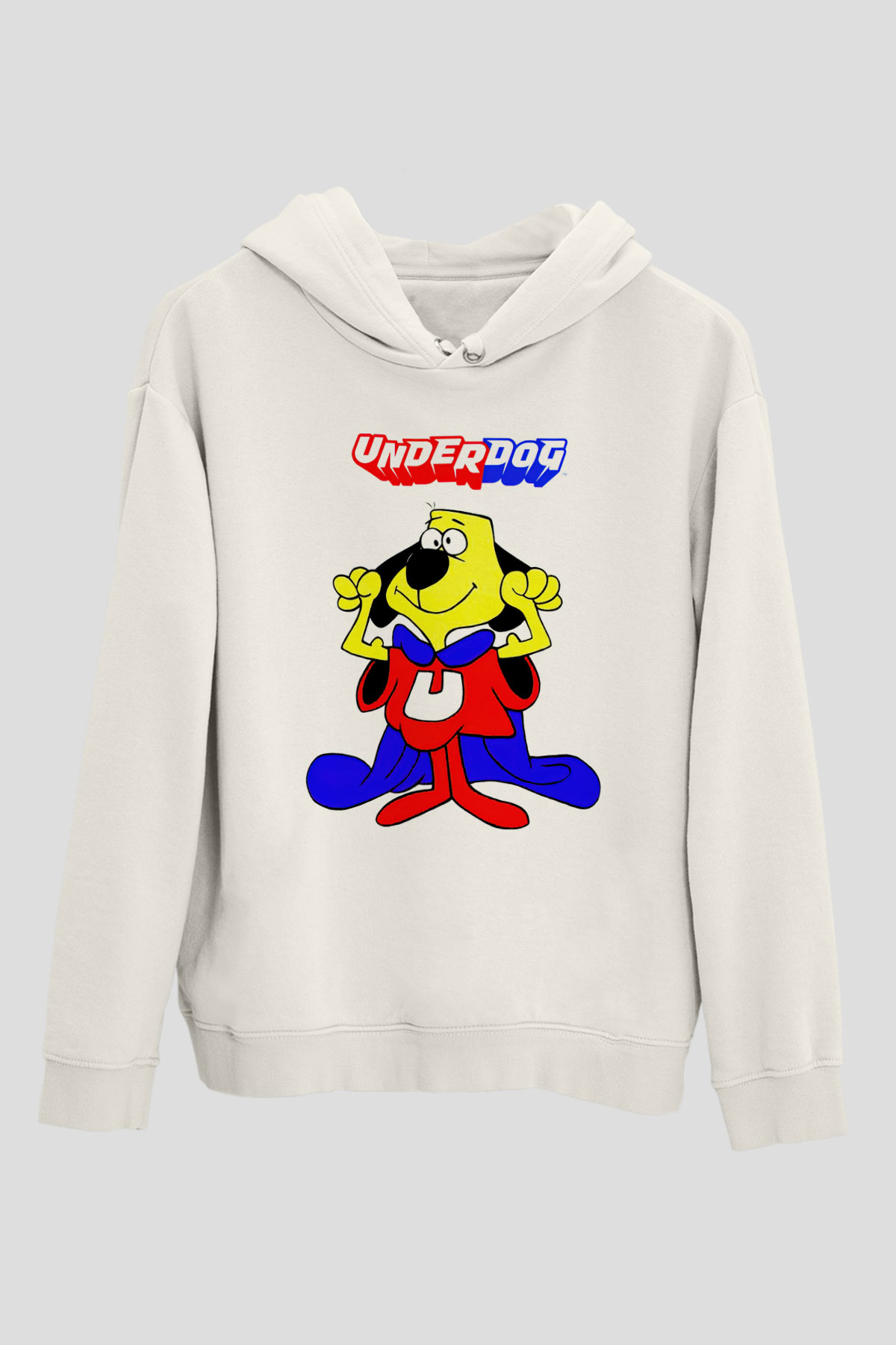 Underdog Beyaz Unisex Hoodie