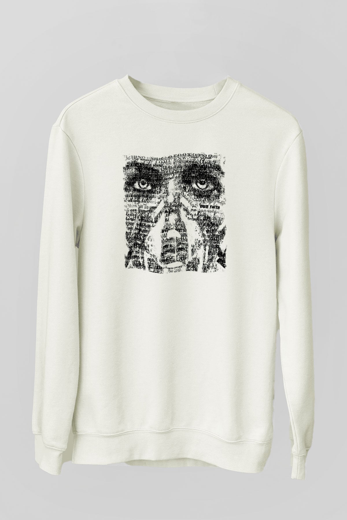 Underoath Baskılı Beyaz Unisex Sweatshirt
