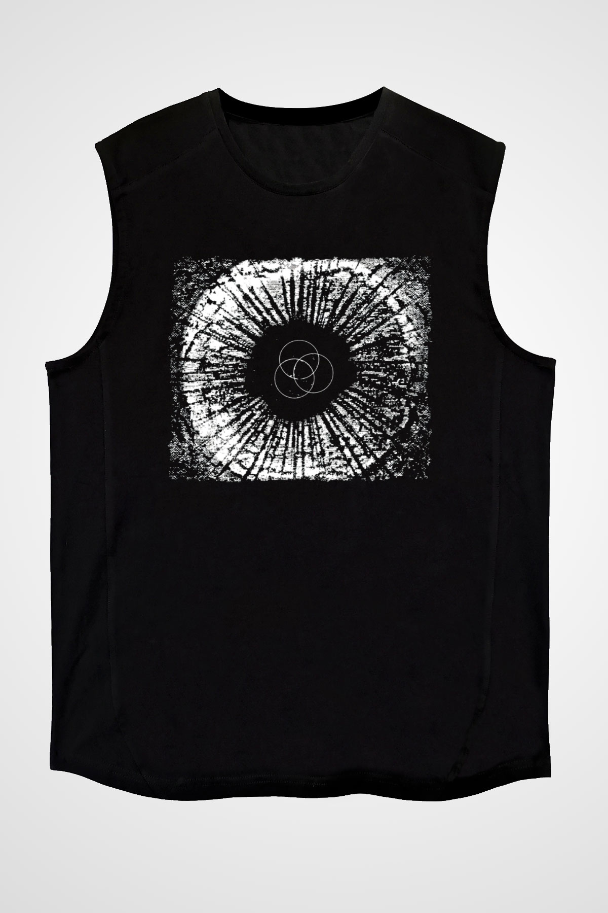 Underoath Baskılı Unisex Siyah Kolsuz Tişört - Tshirt