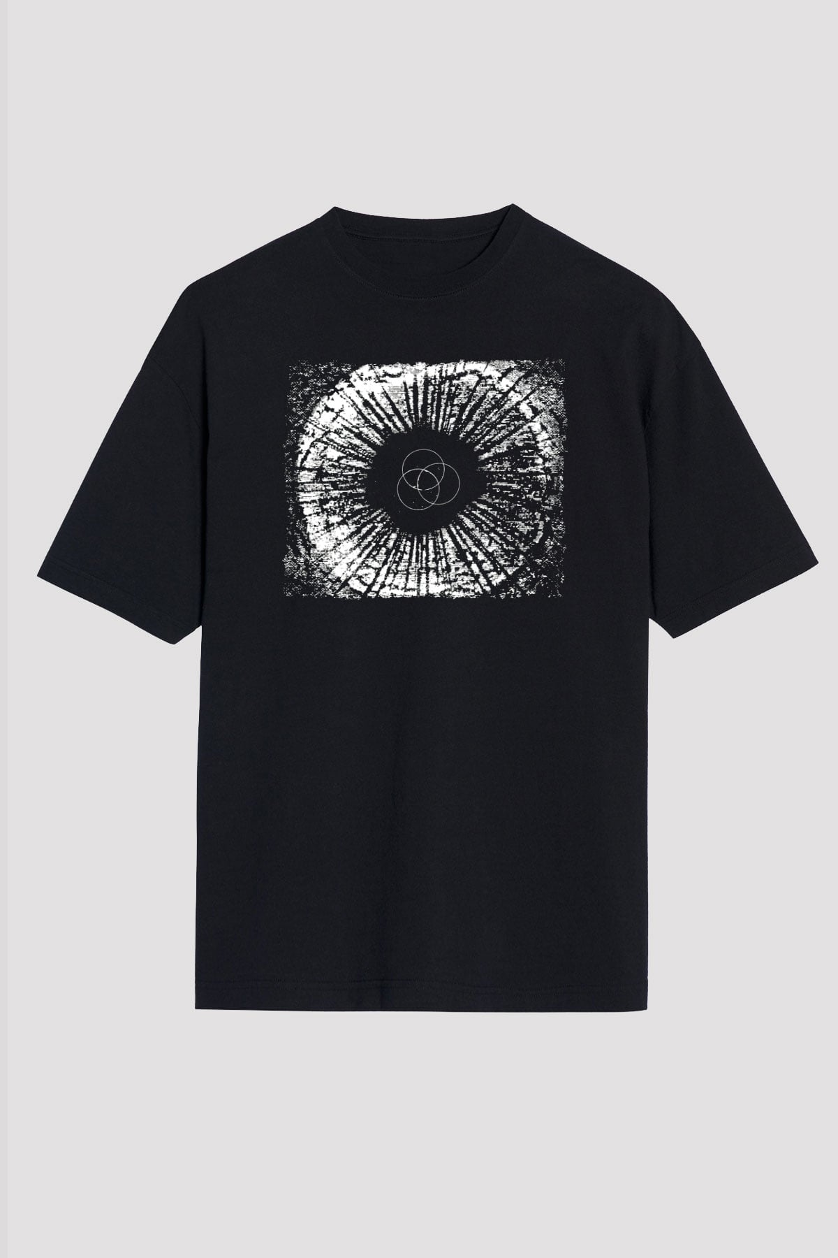 Underoath Baskılı Unisex Siyah Oversize Tişört - Tshirt