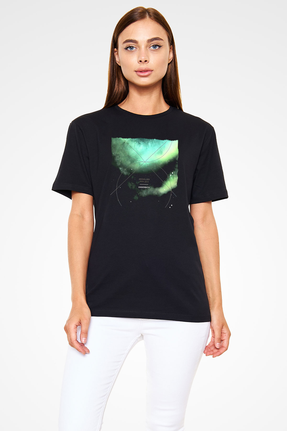 Underoath Baskılı Unisex Siyah Tişört - Tshirt