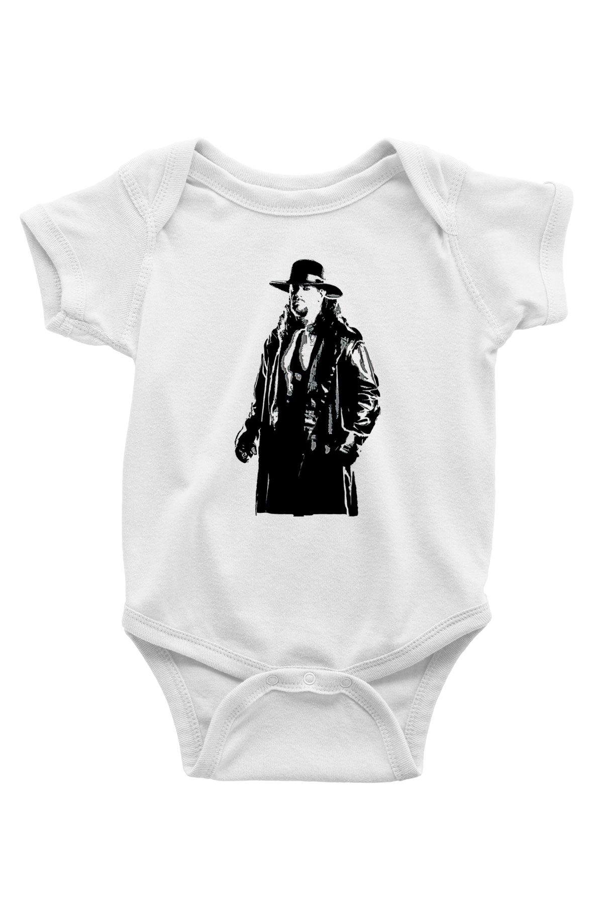 Undertaker Baskılı Beyaz Unisex Bebek Body - Zıbın