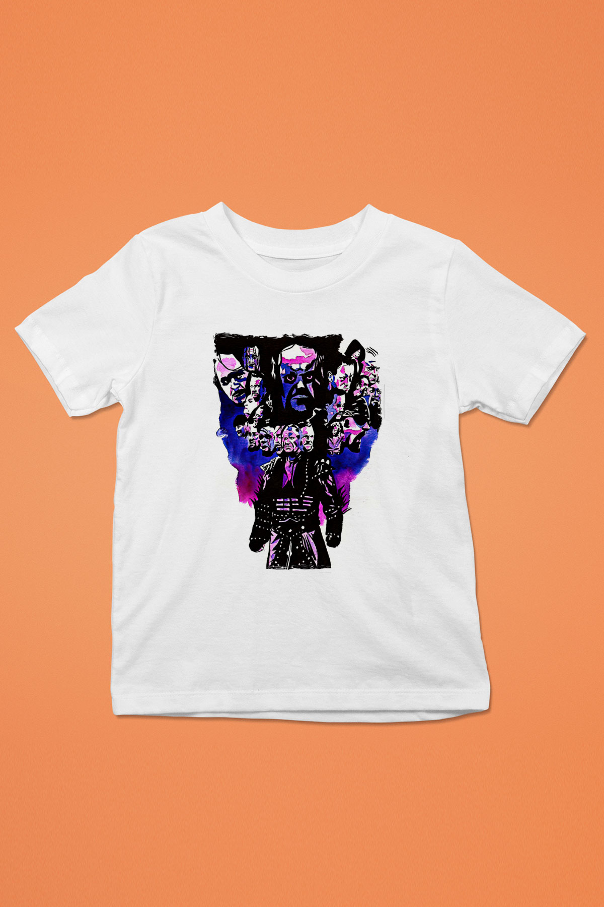 Undertaker Baskılı Beyaz Unisex Beyaz Çocuk Tişört - Tshirt