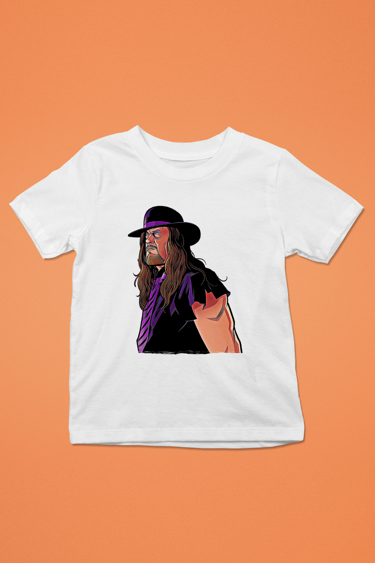 Undertaker Baskılı Beyaz Unisex Beyaz Çocuk Tişört - Tshirt