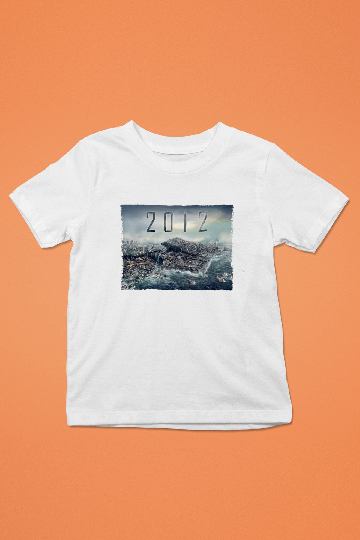 Unisex 2012 Baskılı Beyaz Çocuk Tshirt