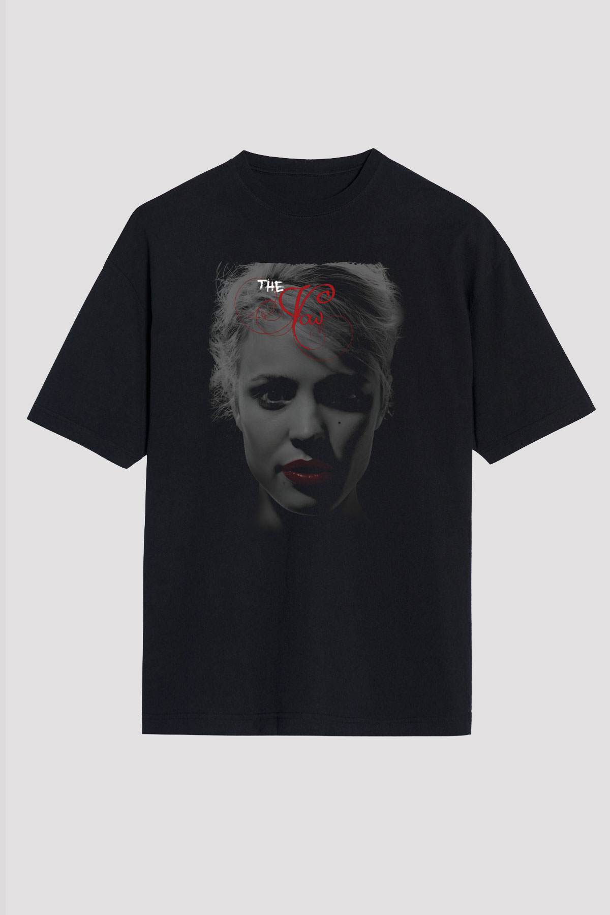 Unisex Aşk Yemini (The Vow) Baskılı Siyah Oversize Tshirt