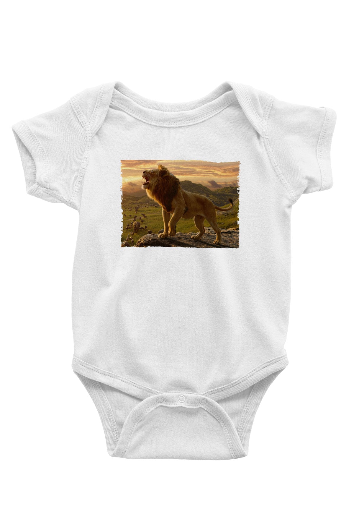 Unisex Aslan Kral (The Lion King) Baskılı Bebek Body - Zıbın