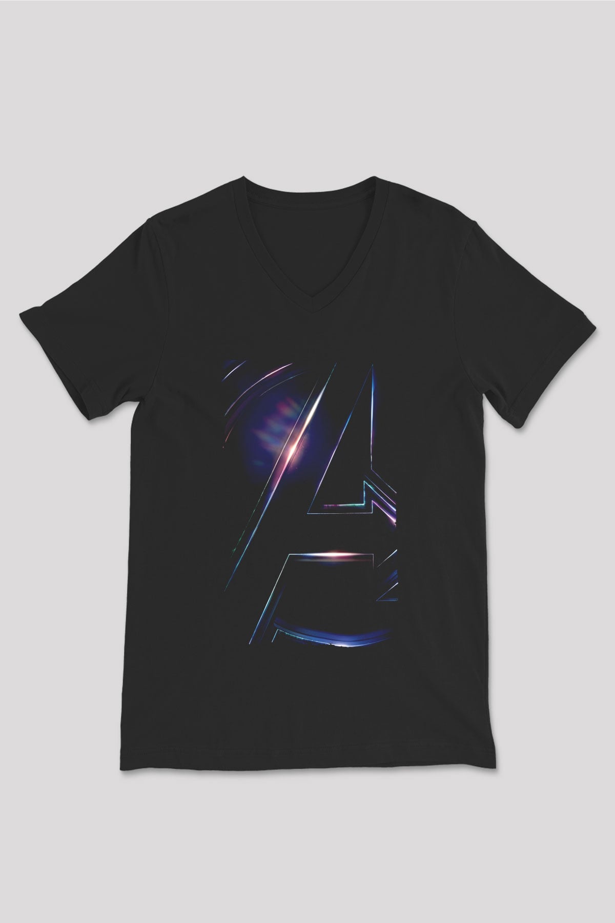 Unisex Avengers Infinity War - Sonsuzluk Savaşı Siyah V Yaka Tişört