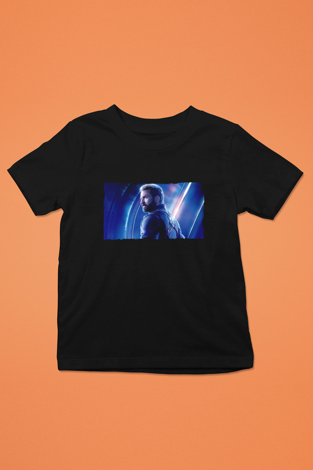 Unisex Avengers Sonsuzluk Savaşı Baskılı Siyah Çocuk Tişört