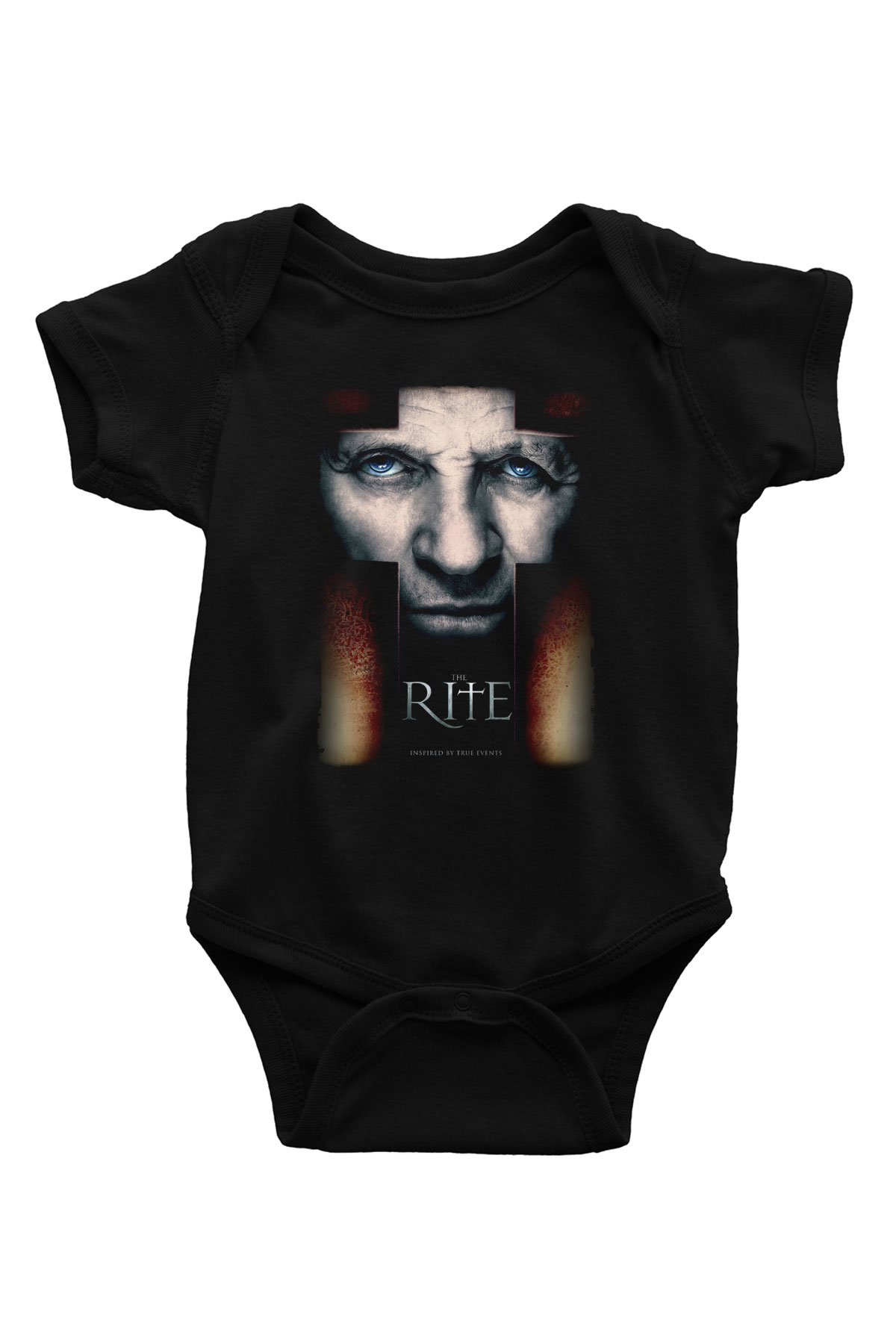 Unisex Ayin (The Rite) Baskılı Siyah Bebek Body - Zıbın