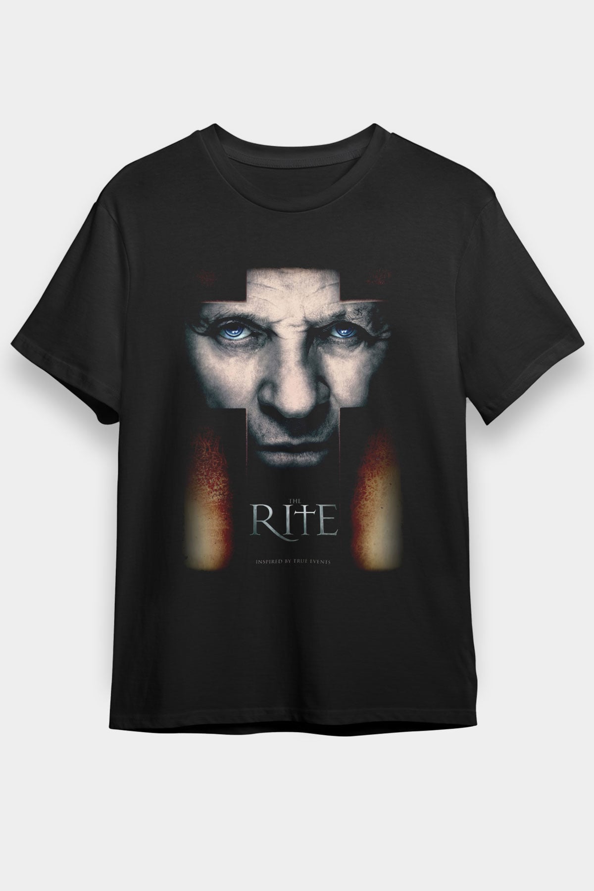 Unisex Ayin (The Rite) Baskılı Siyah Tshirt