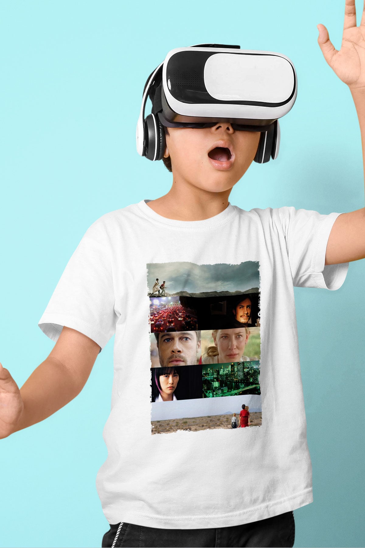 Unisex Babel - Babil Baskılı Beyaz Çocuk Tişört