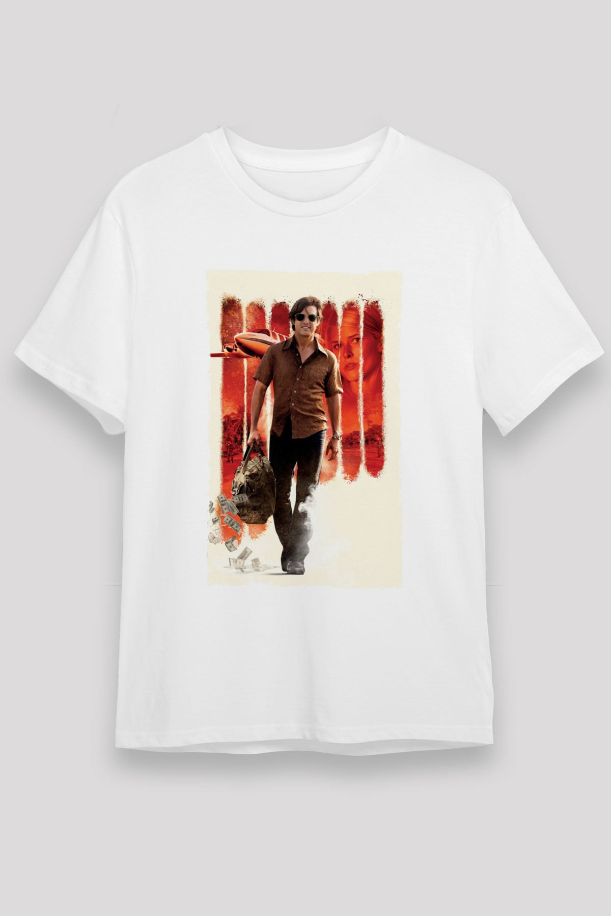 Unisex Barry Seal - Kaçakçı - American Made Baskılı Beyaz Tişört