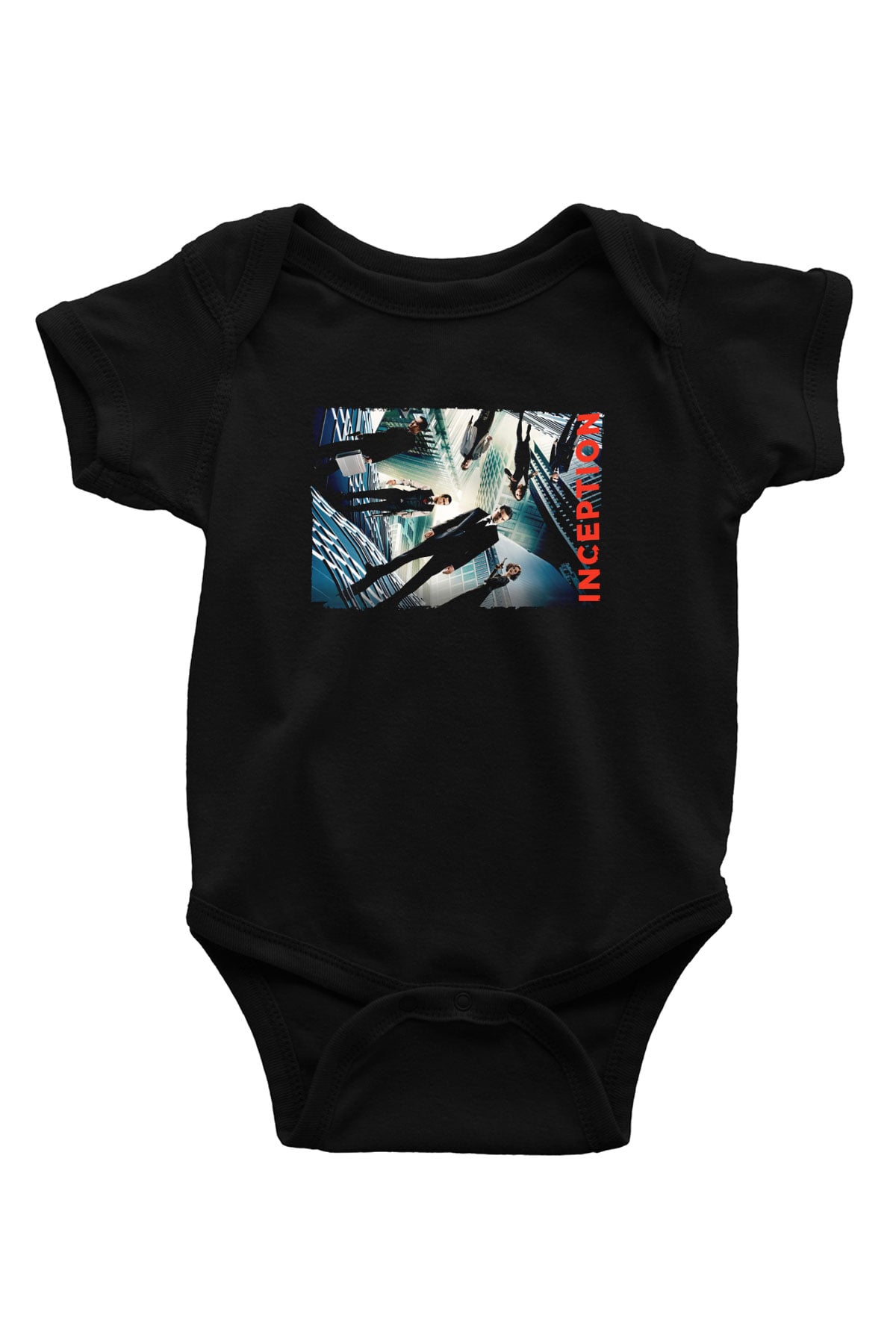 Unisex Başlangıç (Inception) Baskılı Siyah Bebek Body - Zıbın