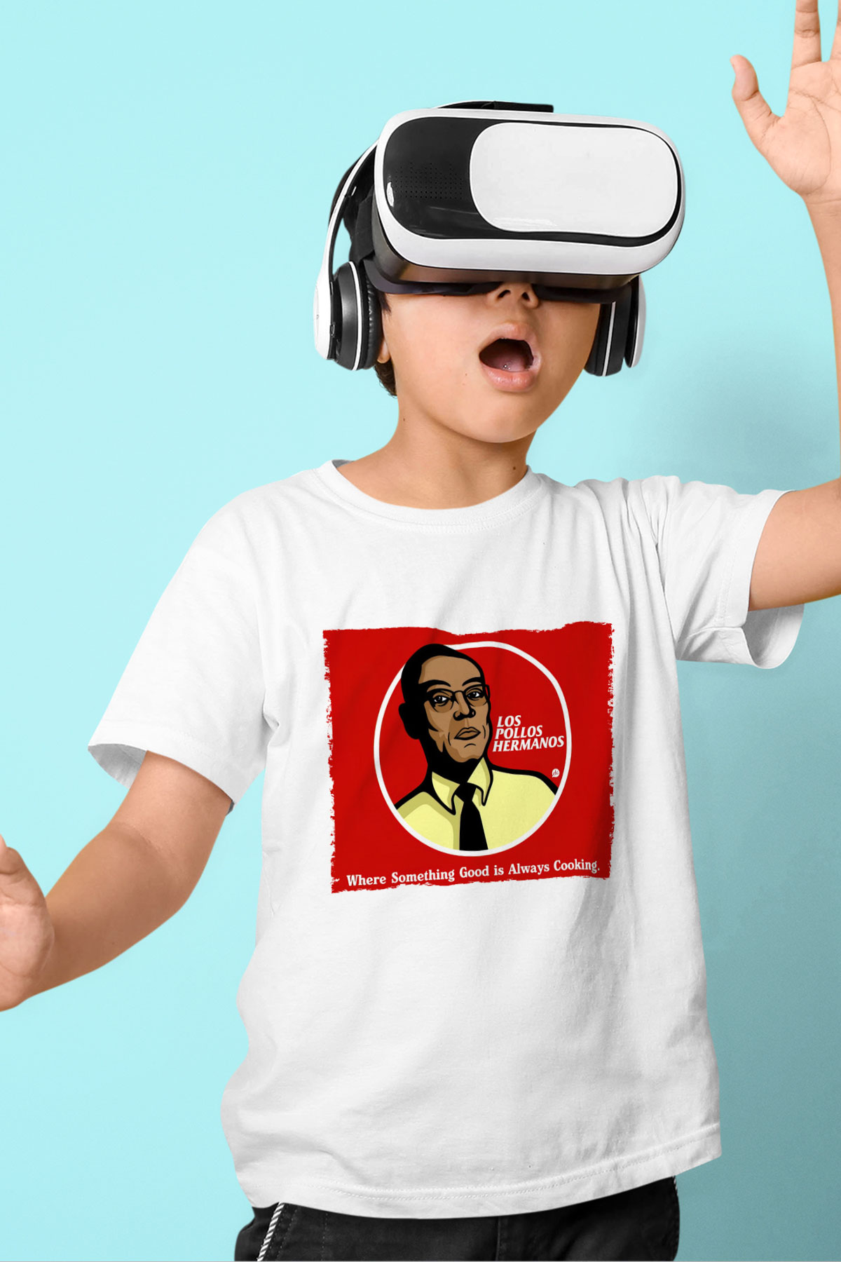 Unisex Breaking Bad Baskılı Beyaz Çocuk Tişört