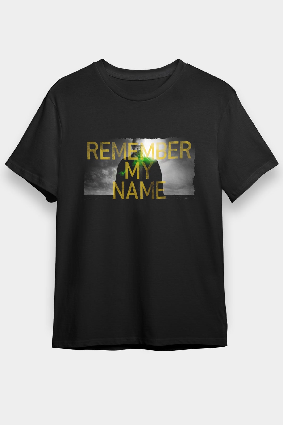 Unisex Breaking Bad Baskılı Siyah Tshirt