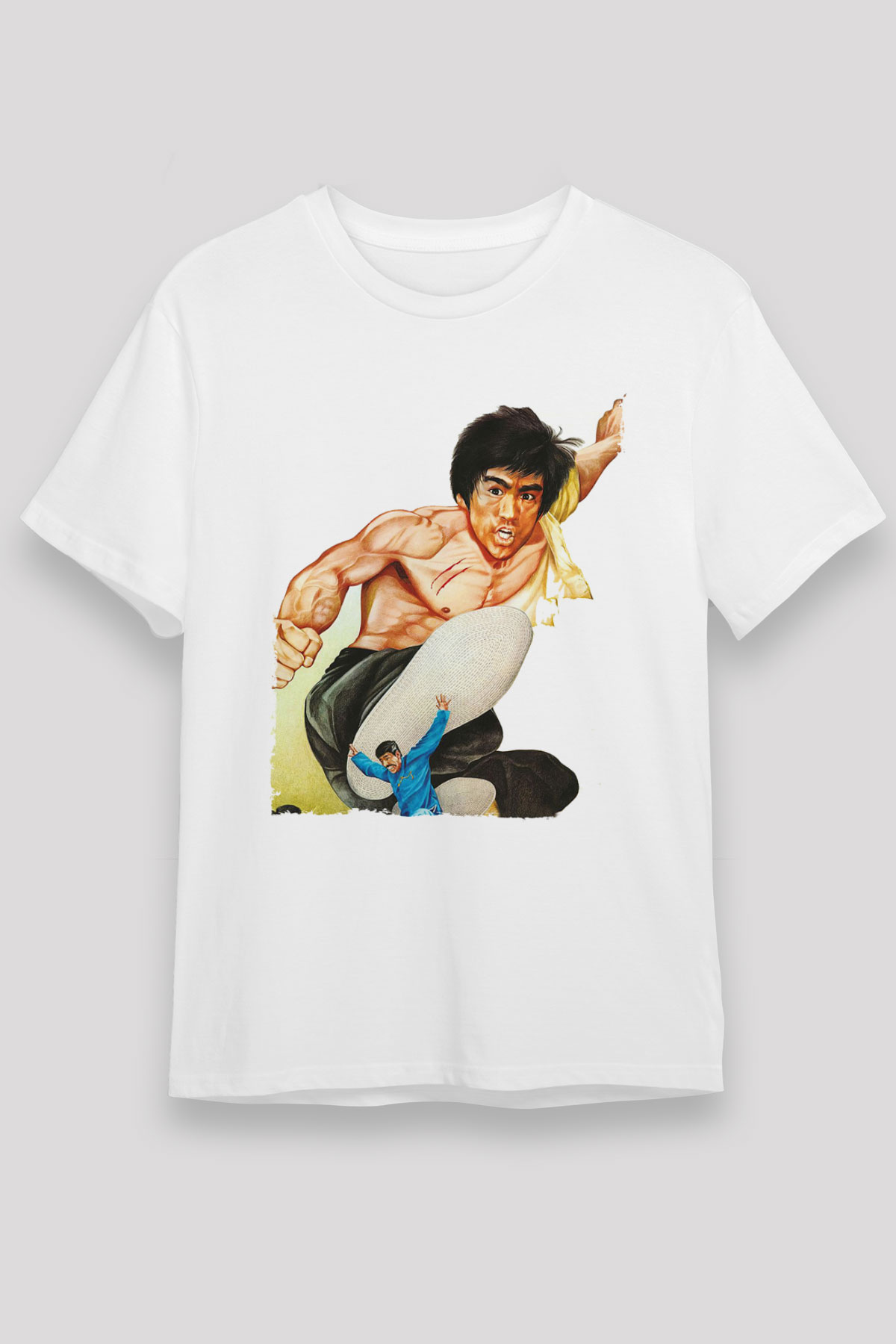Unisex Büyük Patron (The Big Boss) Baskılı Beyaz T-shirt