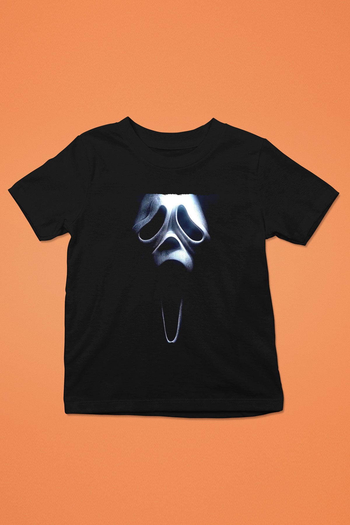 Unisex Çığlık 3 (Scream 3) Baskılı Siyah Çocuk T-Shirt