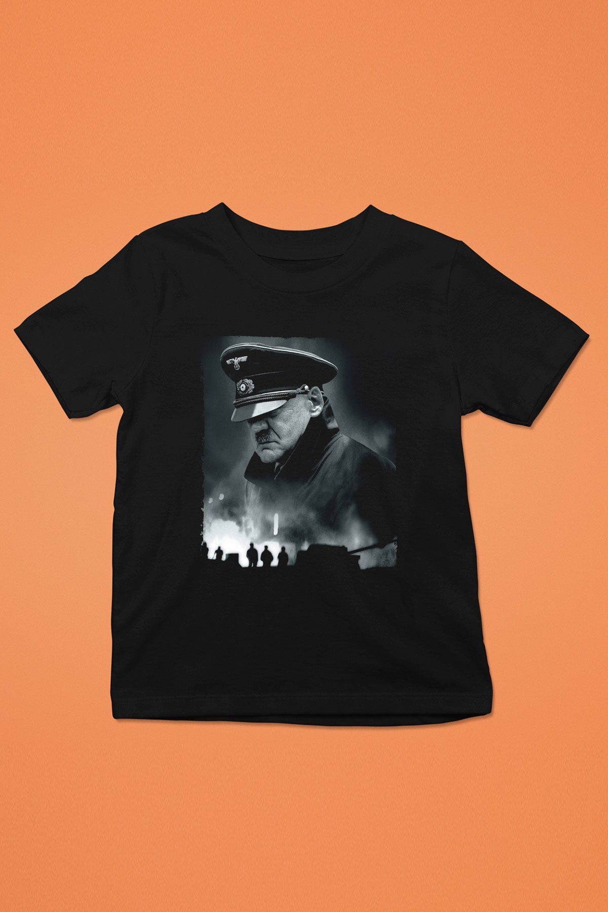 Unisex Çöküş (Downfall) Baskılı Siyah Çocuk T-shirt