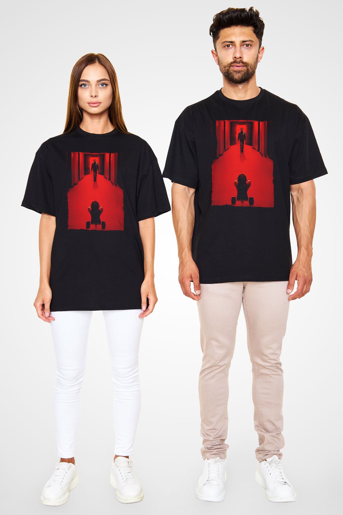 Unisex Doktor Uyku (Doctor Sleep) Baskılı Siyah Oversize Tişört